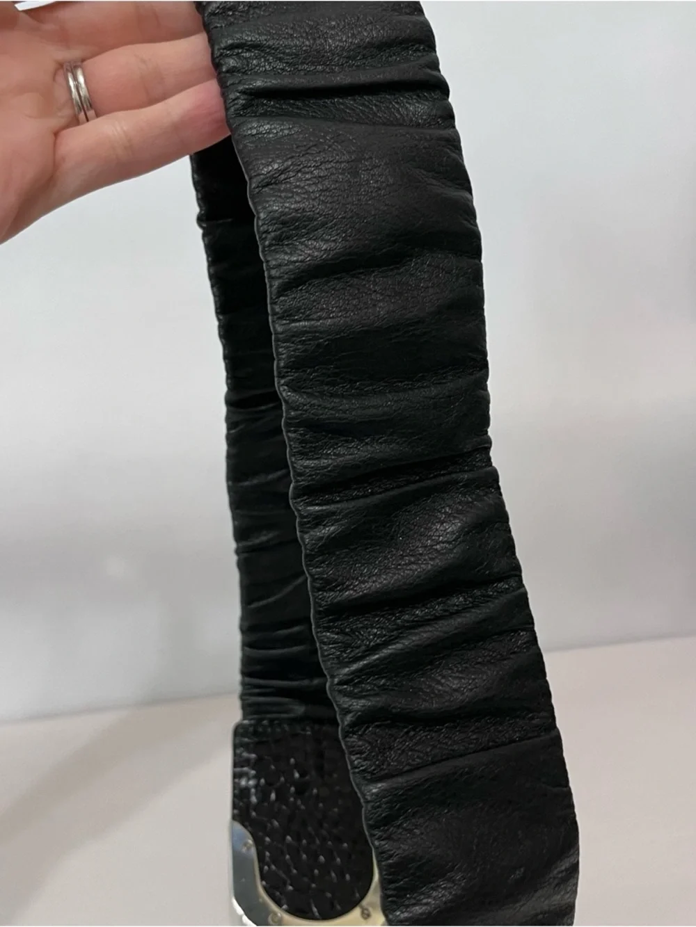Brighton Stretchy Wide Black Belt